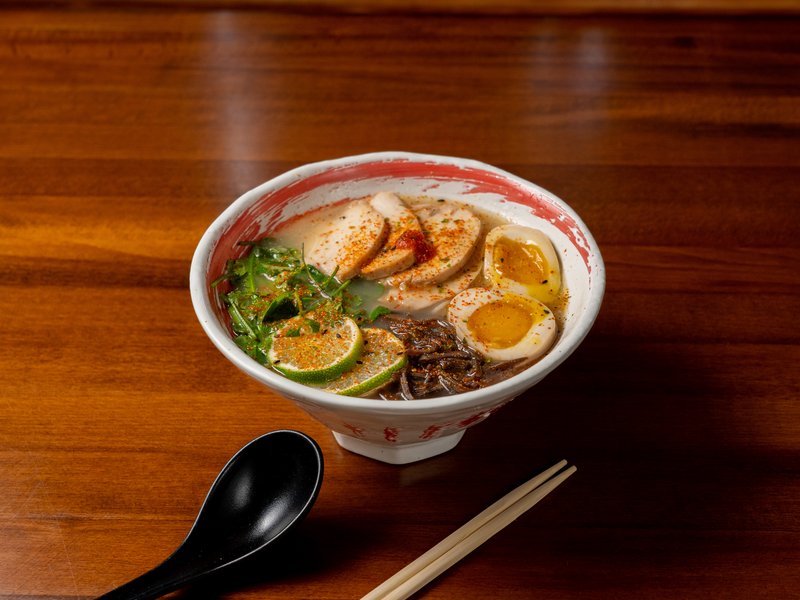 Cilantro Lime Chicken Ramen bowl